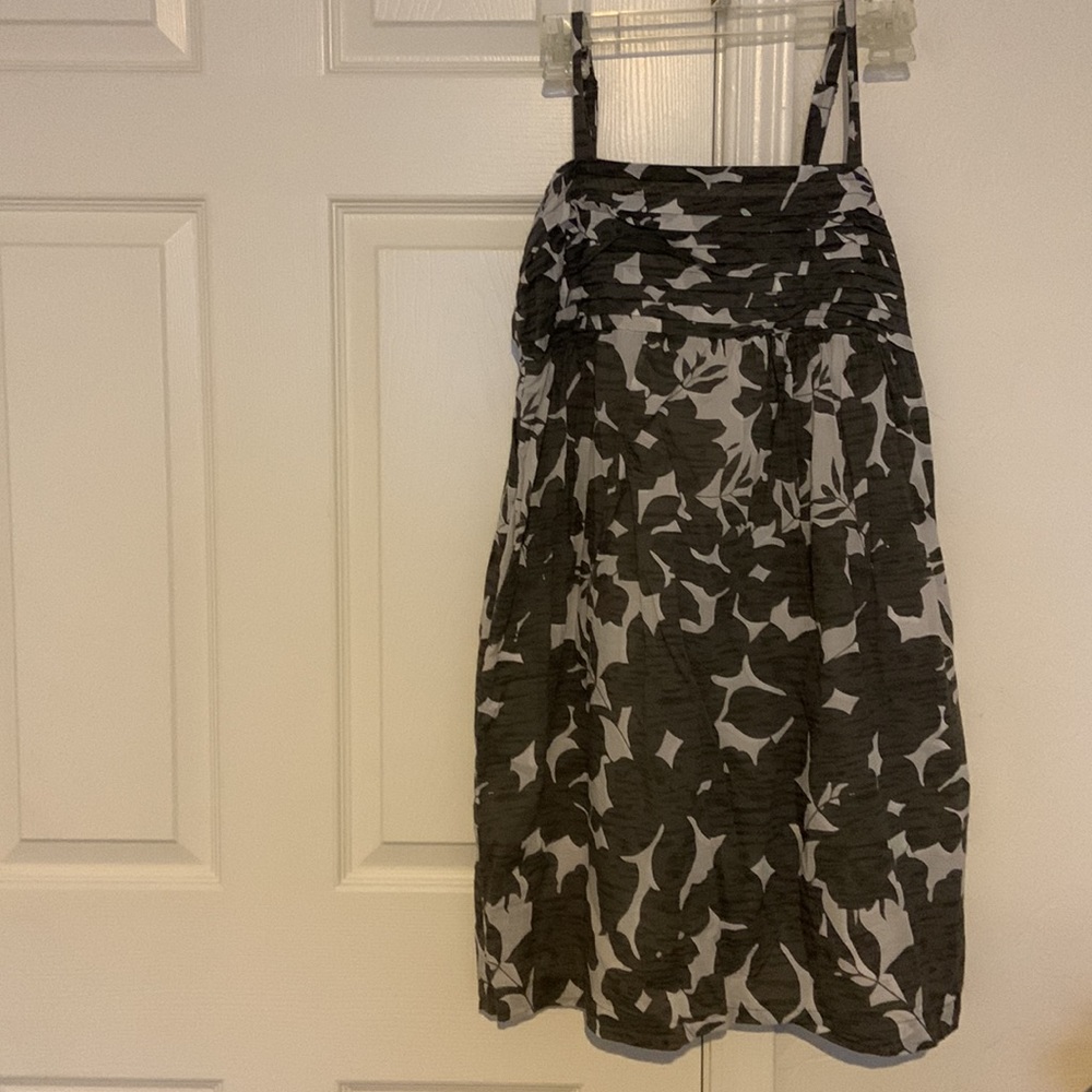 Old Navy cotton lined soft gray summer dress - Picture 4 of 5